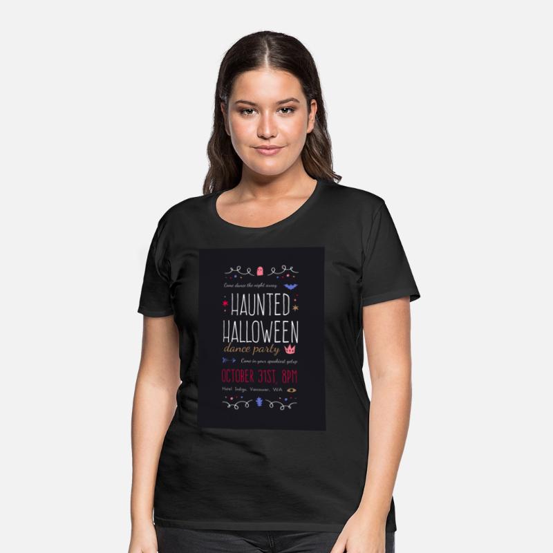 Graphic Haunted Halloween Dance Party Invitation