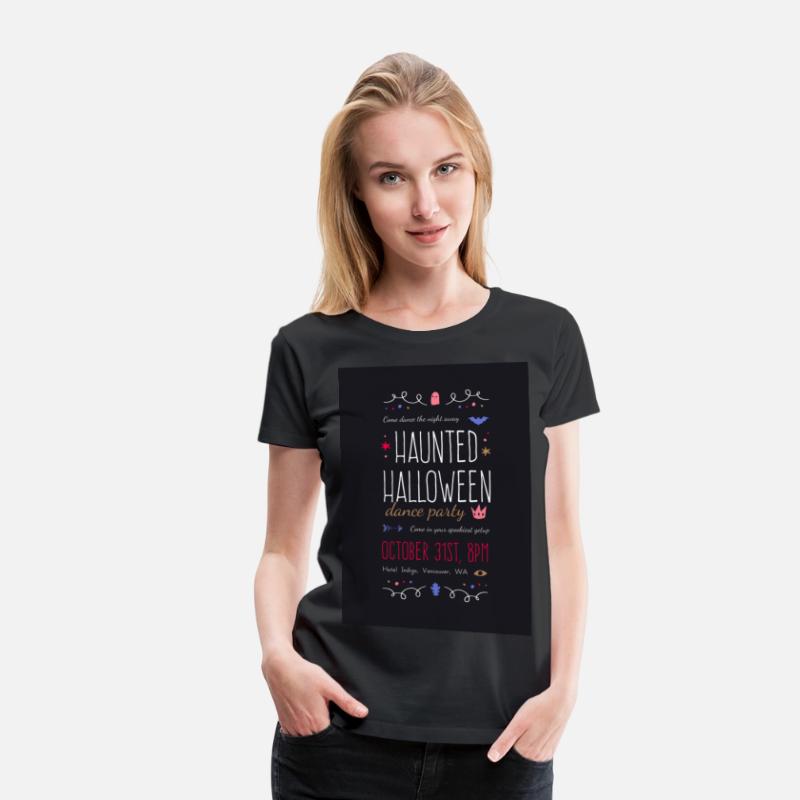 Graphic Haunted Halloween Dance Party Invitation