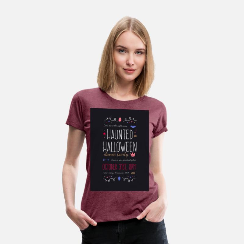 Graphic Haunted Halloween Dance Party Invitation