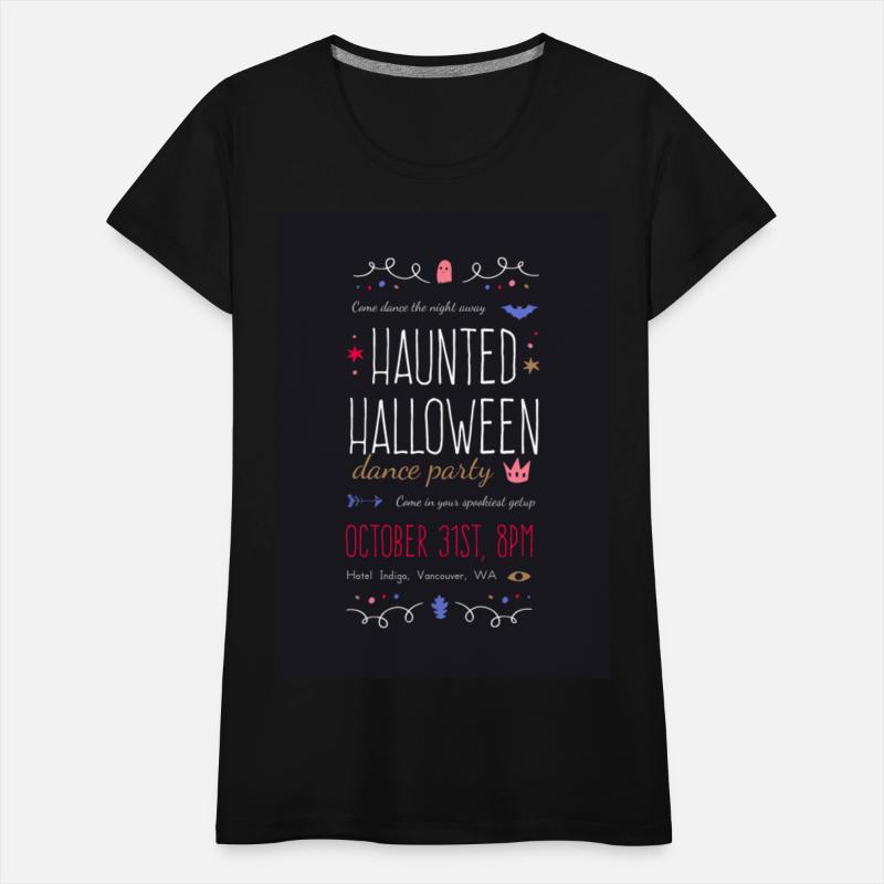 Graphic Haunted Halloween Dance Party Invitation
