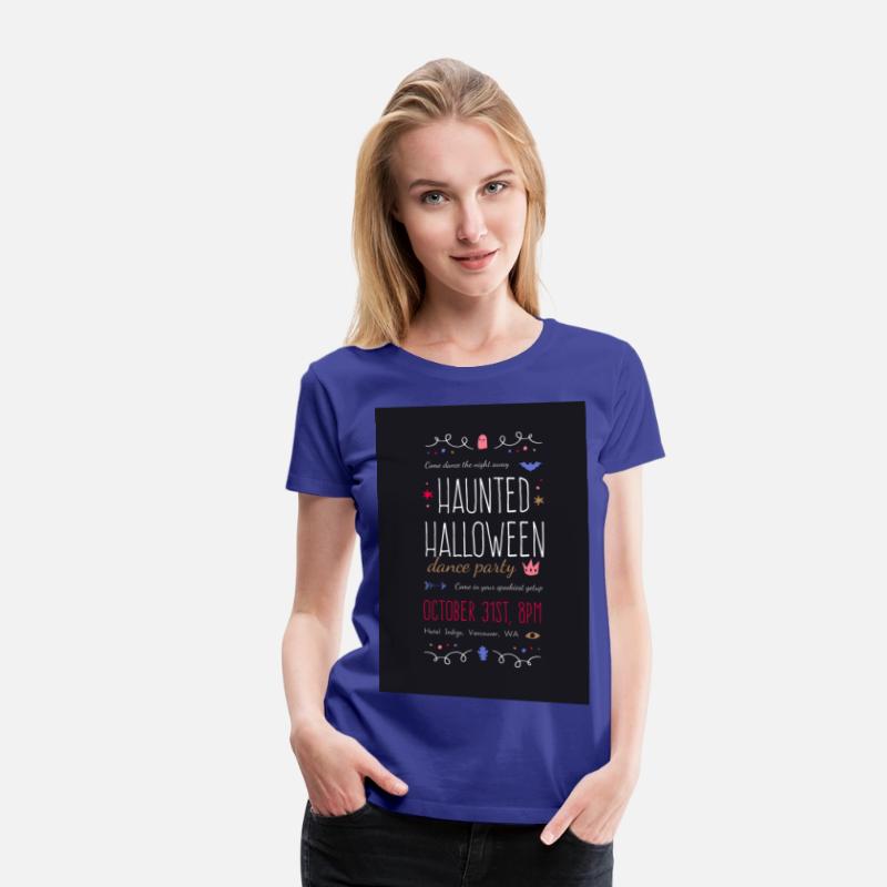 Graphic Haunted Halloween Dance Party Invitation