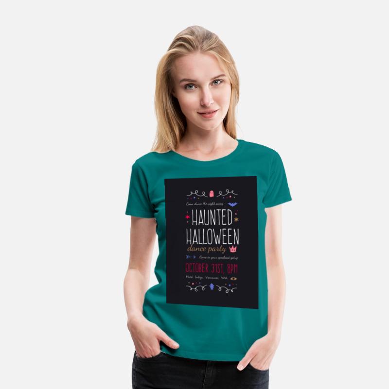 Graphic Haunted Halloween Dance Party Invitation