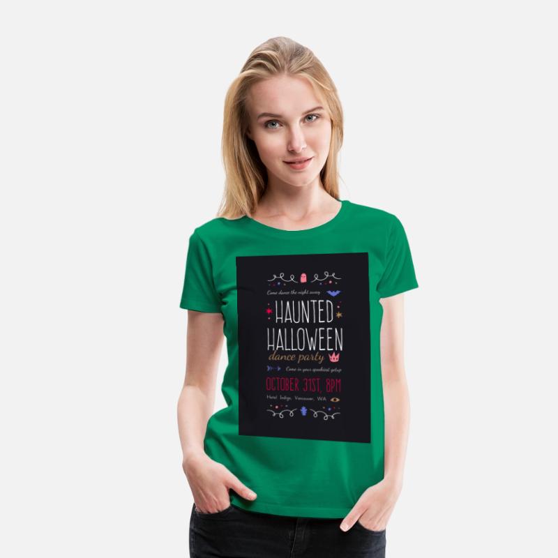 Graphic Haunted Halloween Dance Party Invitation