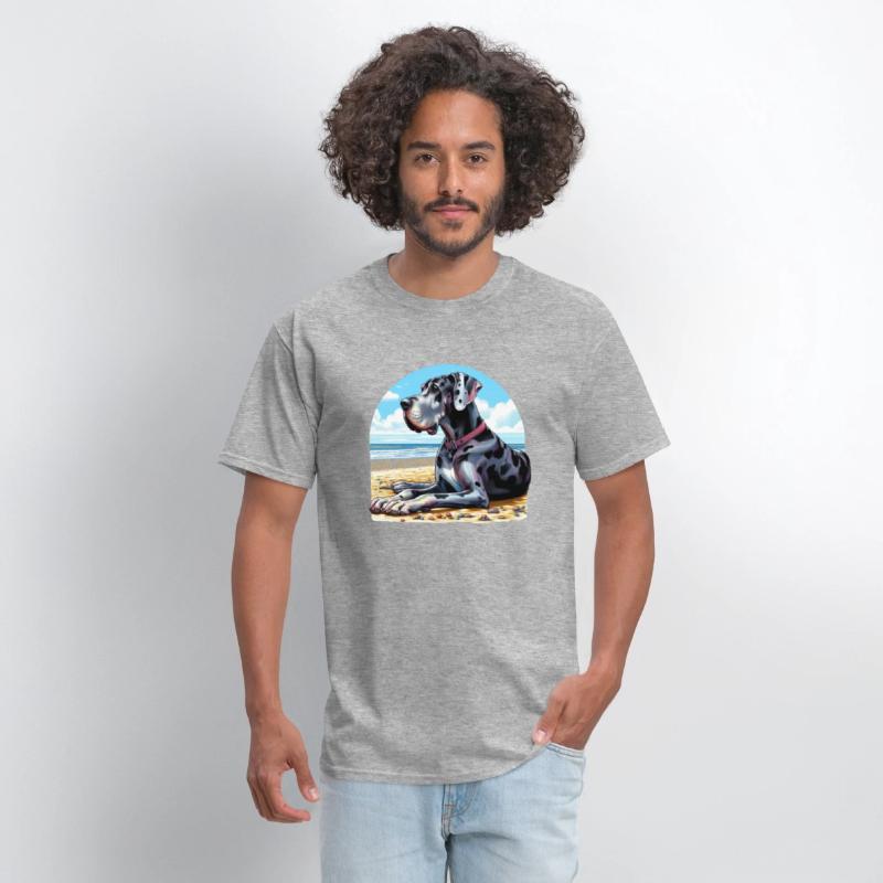 Great Dane On The Beach