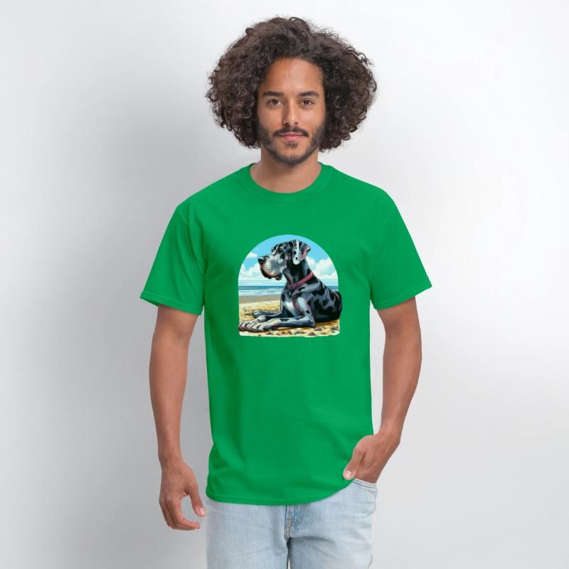 Great Dane On The Beach