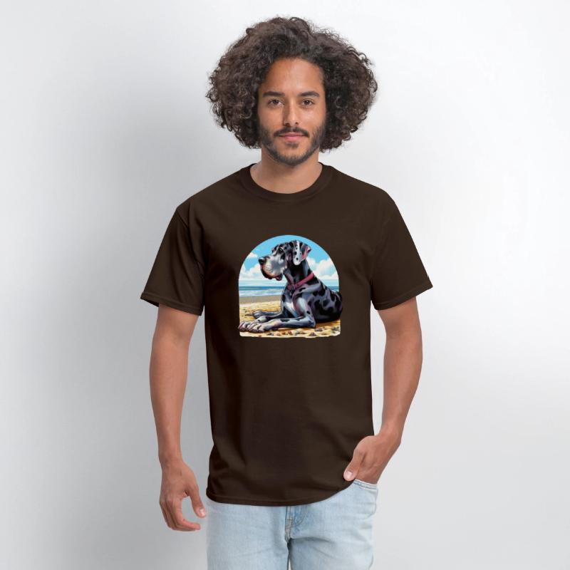 Great Dane On The Beach