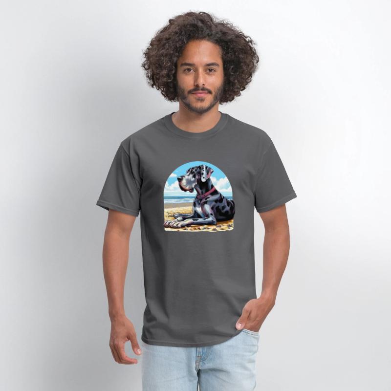 Great Dane On The Beach