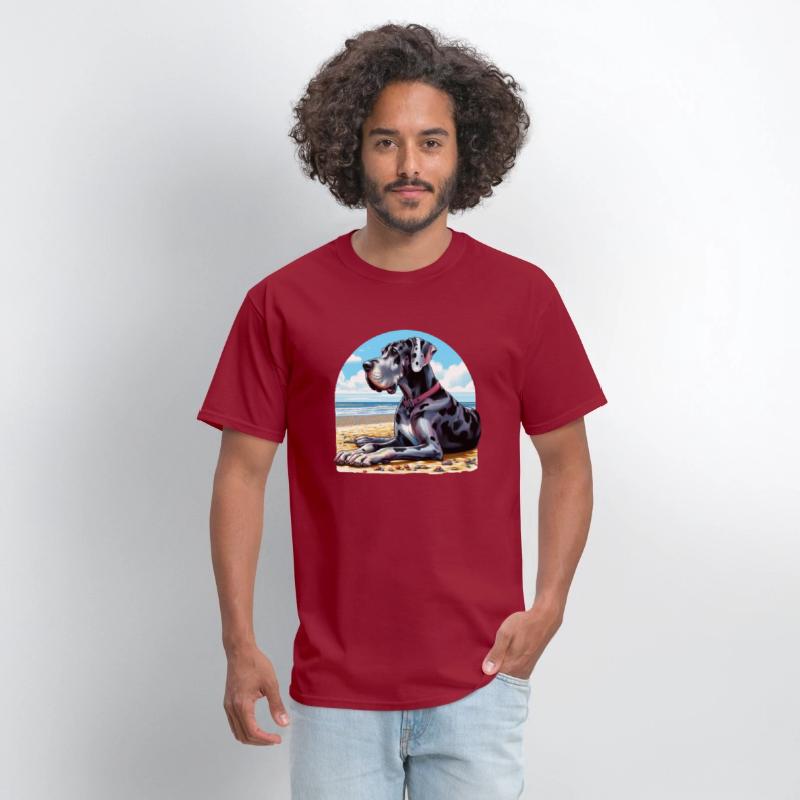 Great Dane On The Beach