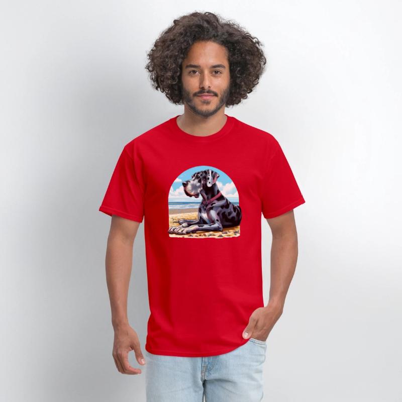 Great Dane On The Beach