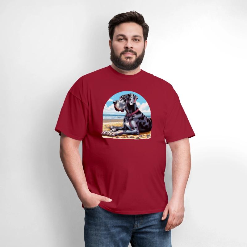 Great Dane On The Beach