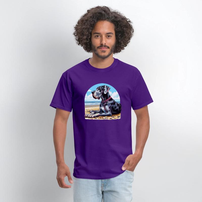 Great Dane On The Beach