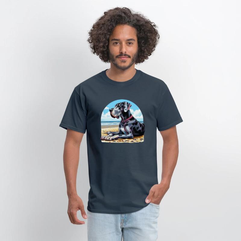 Great Dane On The Beach