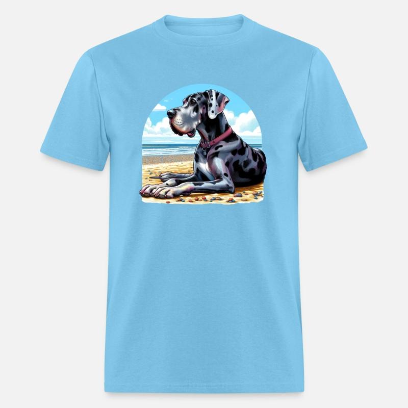 Great Dane On The Beach