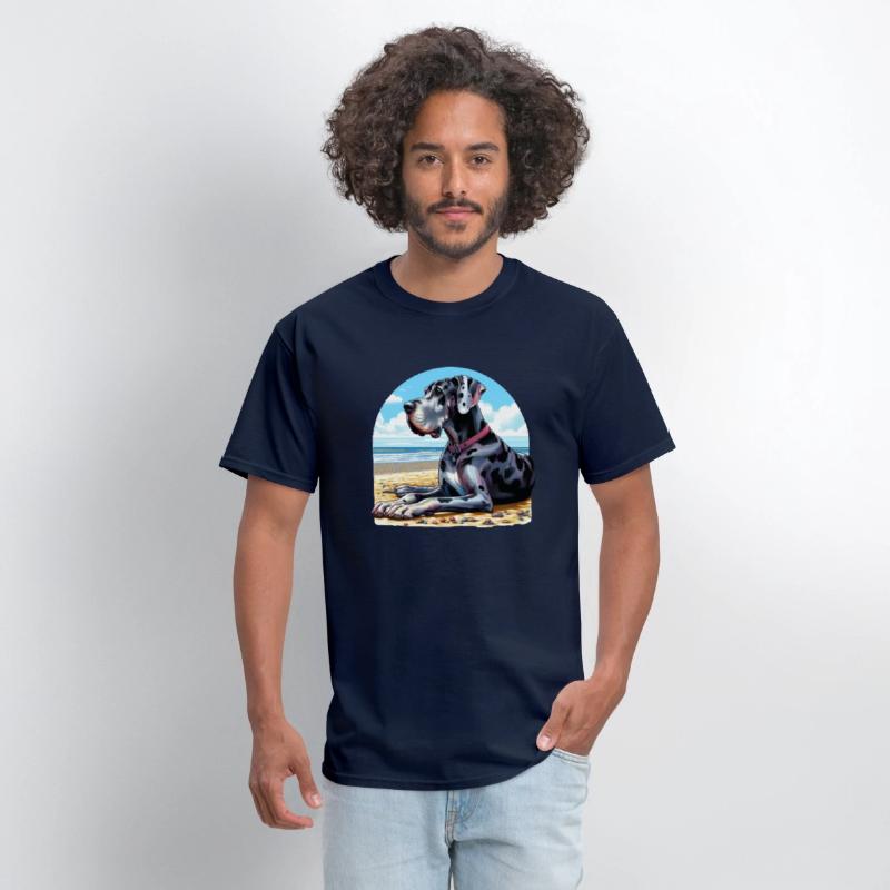 Great Dane On The Beach