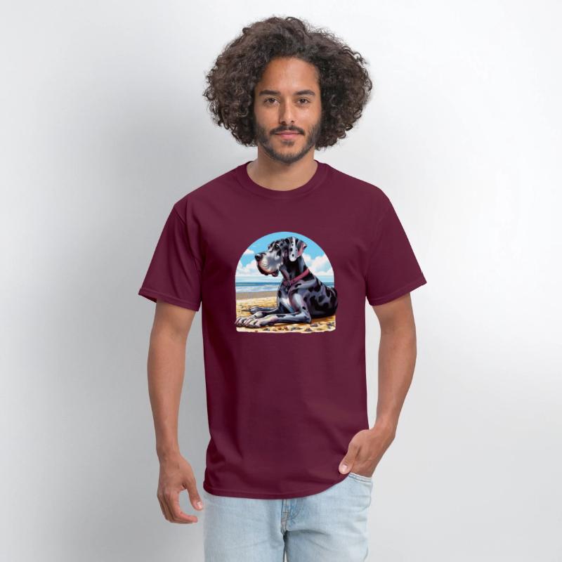 Great Dane On The Beach