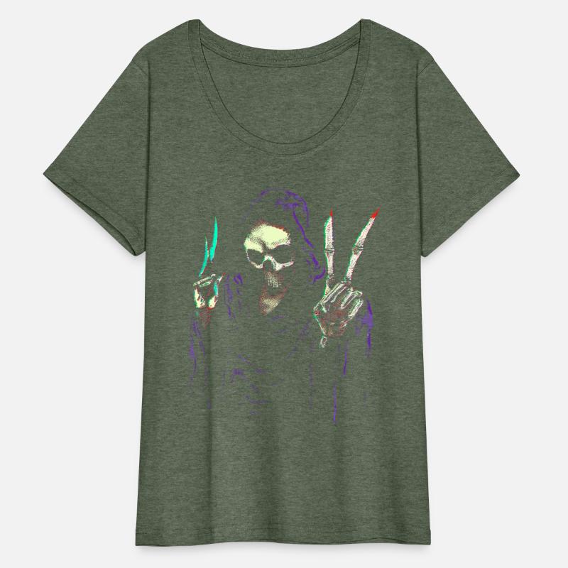 Grim Reaper Peace Hand Sign