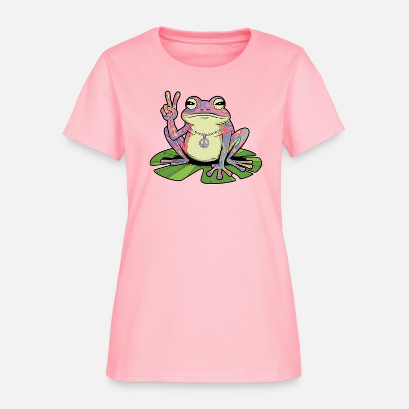 Groovy Peace Frog, Funny Frog Peace Sign