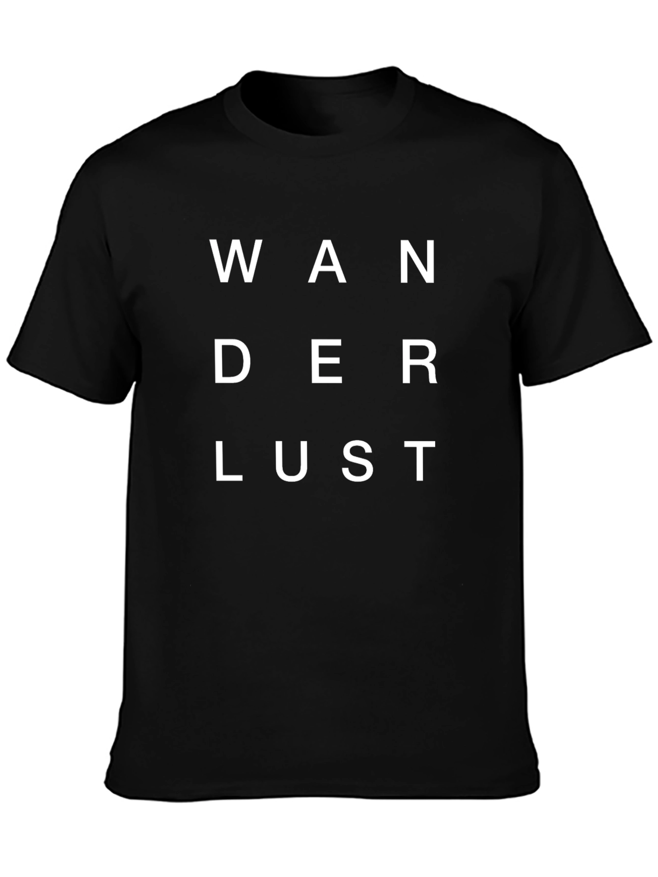 Wanderlust Black Graphic Tee