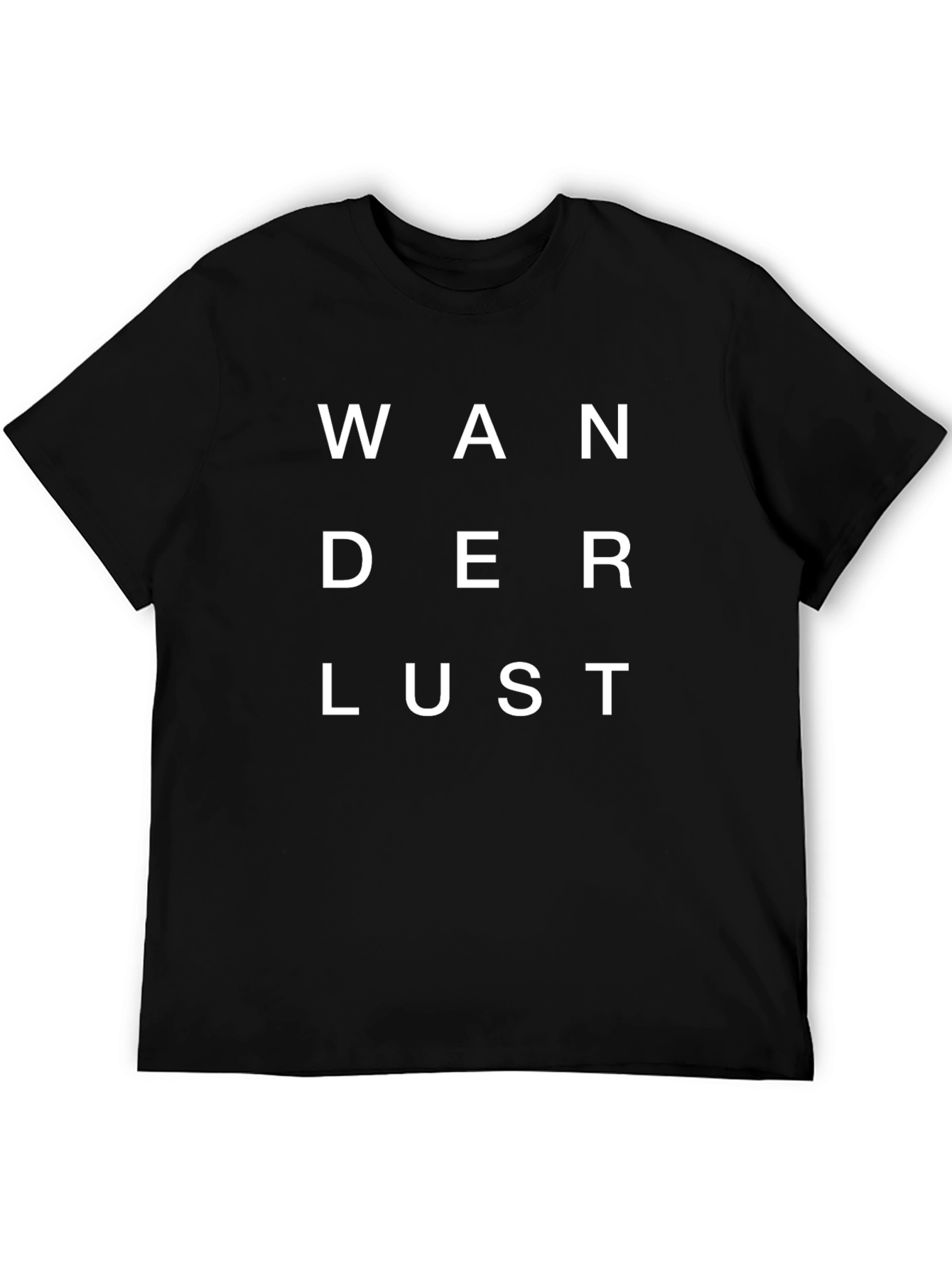 Wanderlust Black Graphic Tee