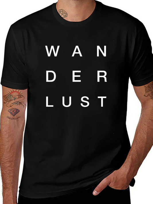 Wanderlust Black Graphic Tee