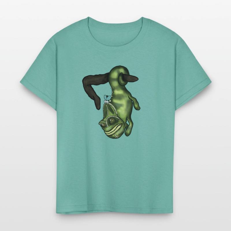 Hang Tight Chameleon - Crazy Cool Kids Shirt Desig