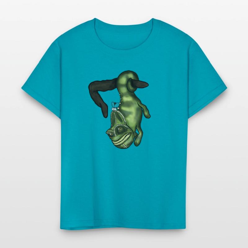 Hang Tight Chameleon - Crazy Cool Kids Shirt Desig