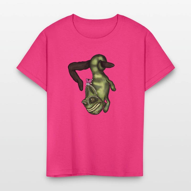 Hang Tight Chameleon - Crazy Cool Kids Shirt Desig