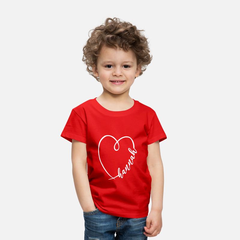 Hannah Name Heart Calligraphy