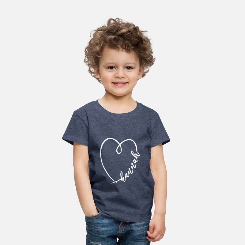 Hannah Name Heart Calligraphy