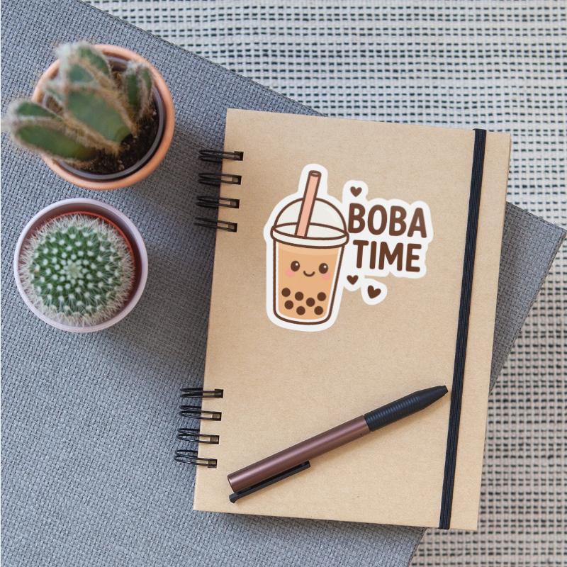 Happy Boba Time – Cute Bubble Tea Art