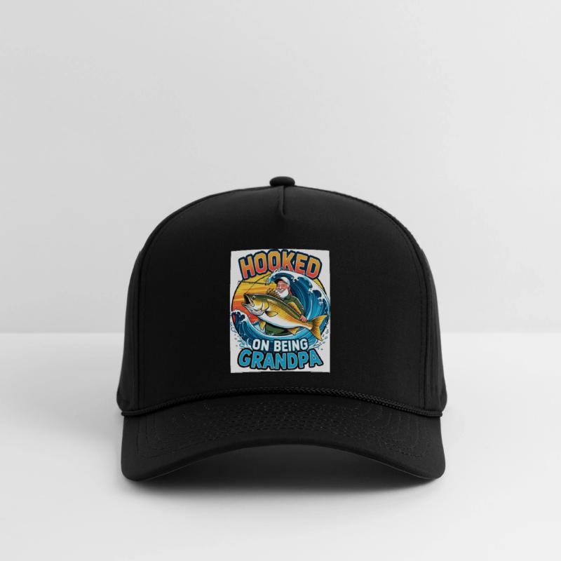 Hooked on Being Grandpa – Colorful Fishing Scene