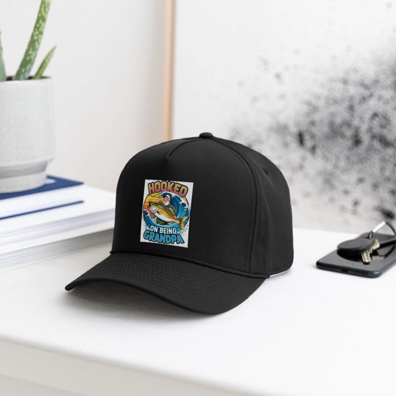 Hooked on Being Grandpa – Colorful Fishing Scene