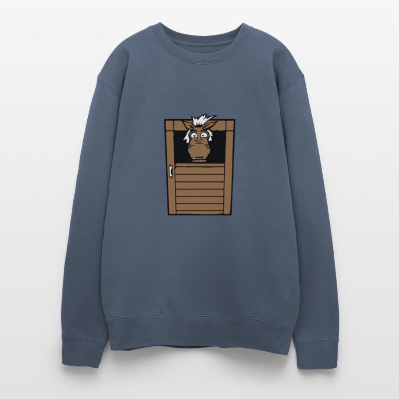 Horse Fearful Afraid Stable Door Funny Fear Comic