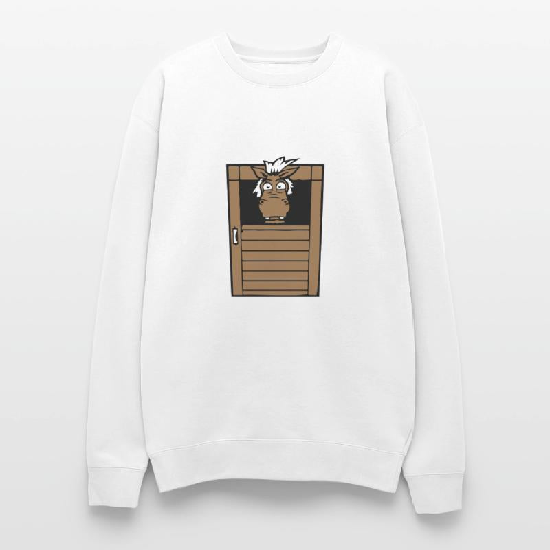 Horse Fearful Afraid Stable Door Funny Fear Comic