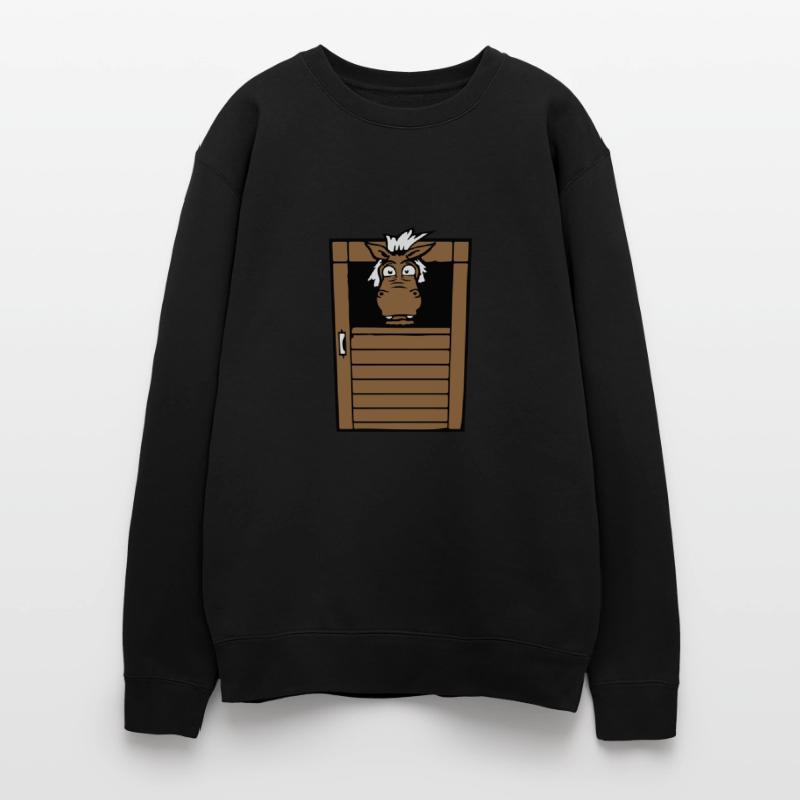 Horse Fearful Afraid Stable Door Funny Fear Comic