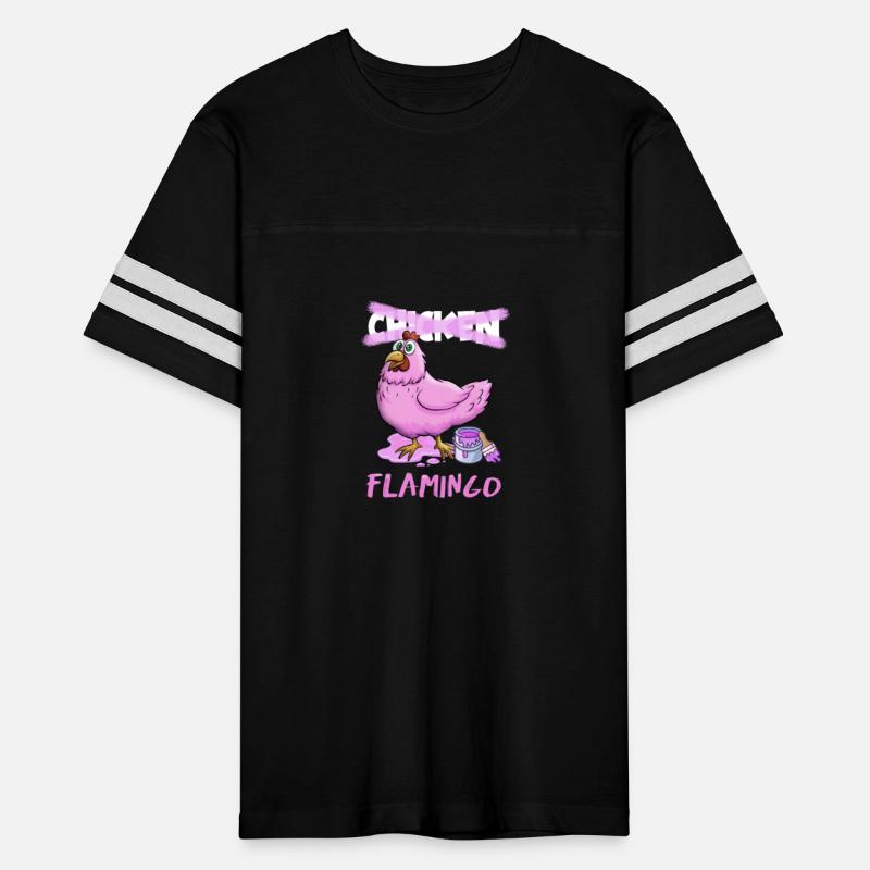 Huhn As Flamingo Cartoon