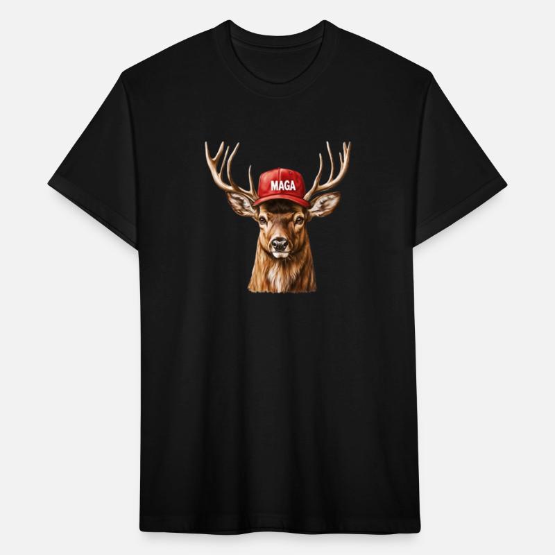 Hunting Trump Camouflage USA Flag Deer
