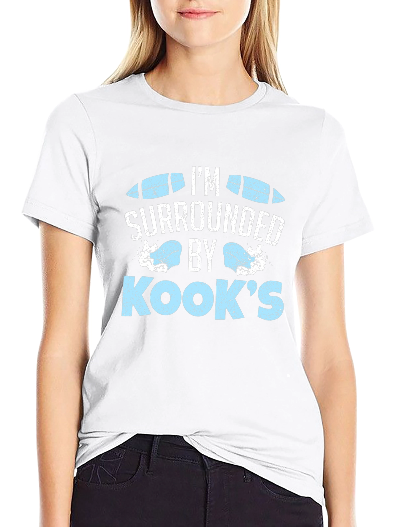 Im Surrounded by Kooks T-Shirt Surfing Surfboards Tee