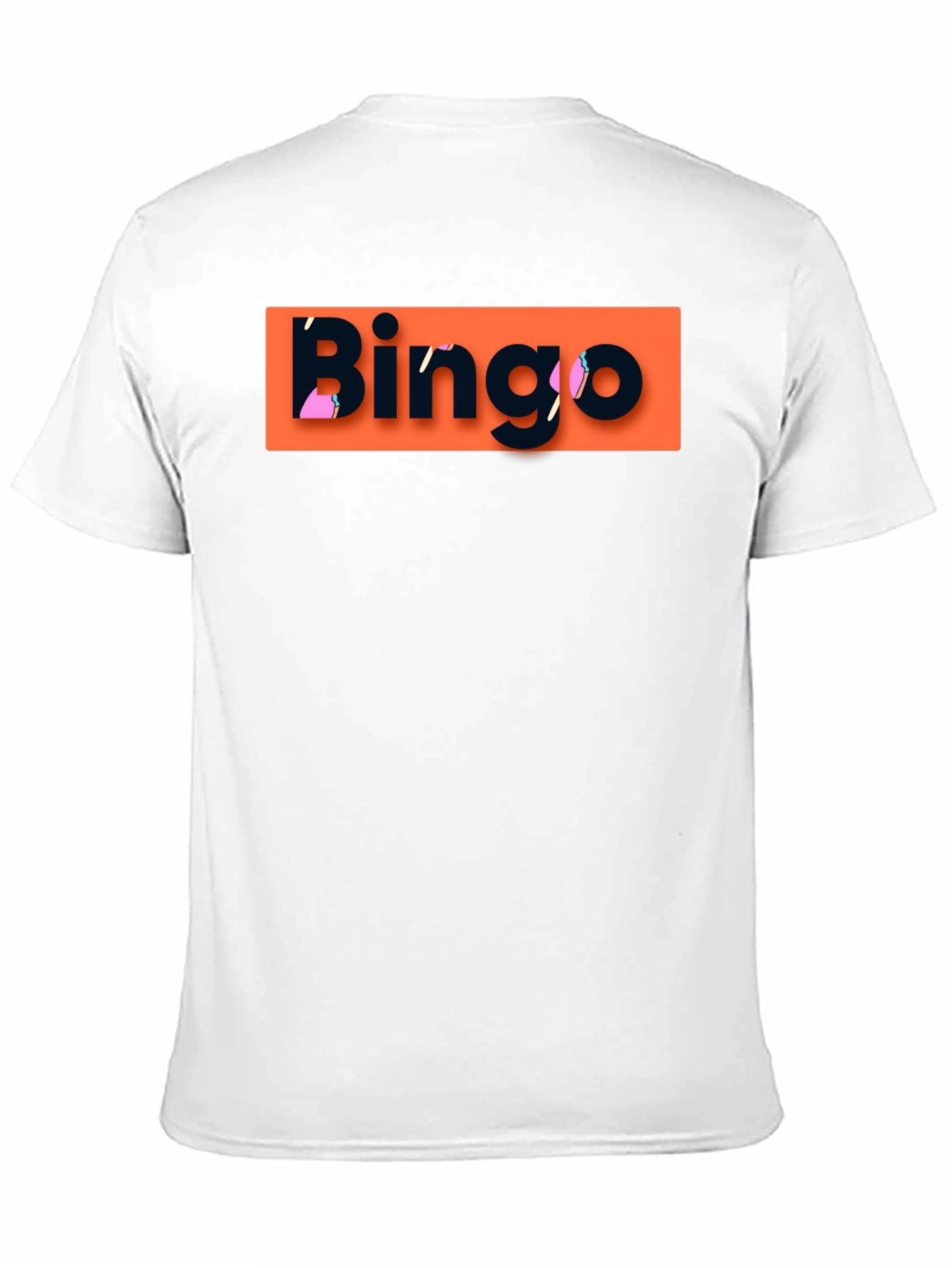 Bingo Graphic T-Shirt - Black Crew Neck Tee
