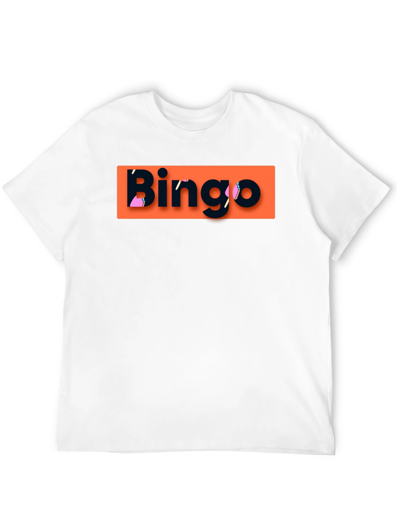 Bingo Graphic T-Shirt - Black Crew Neck Tee