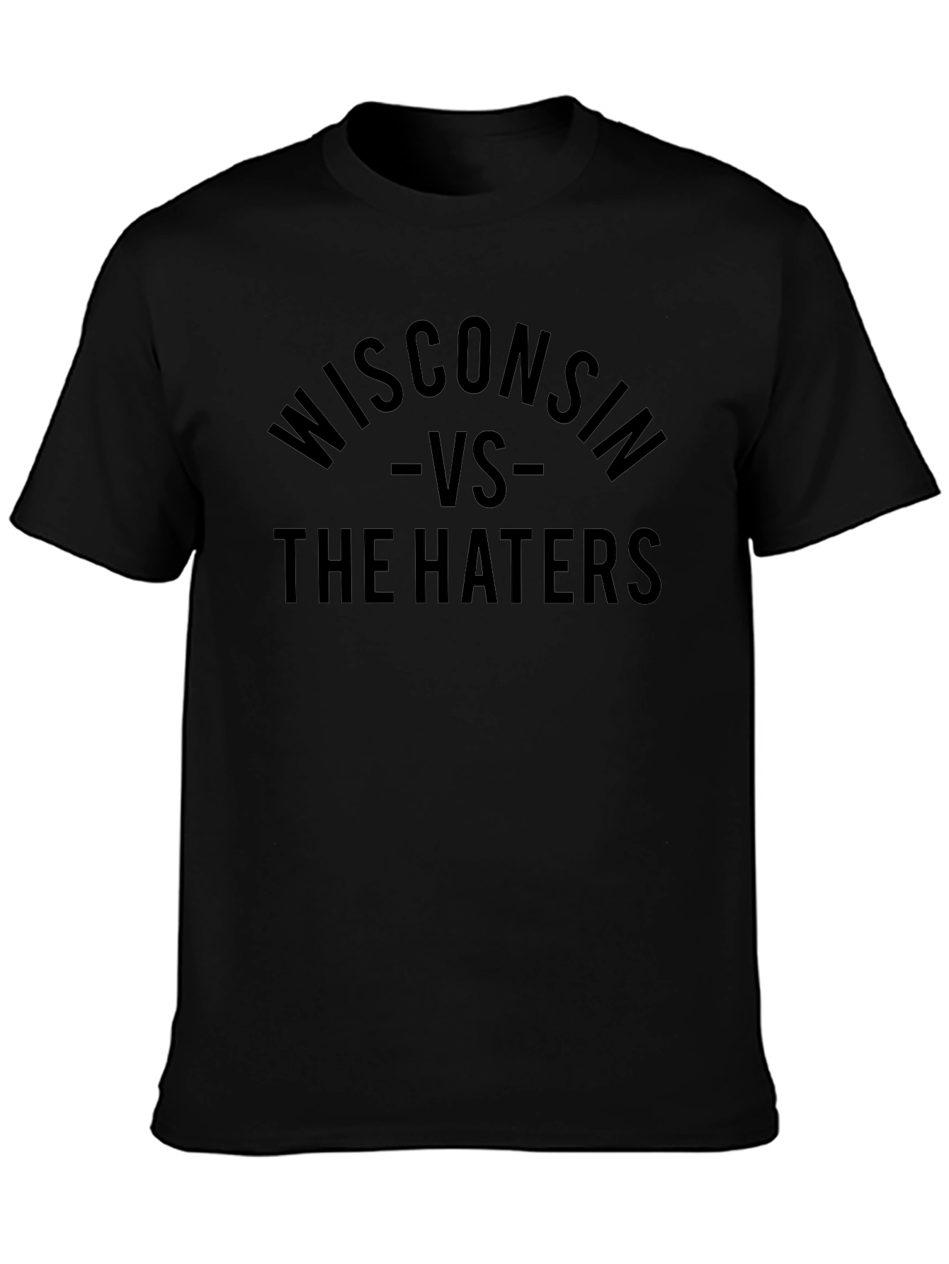 Wisconsin VS The Haters Black T-Shirt