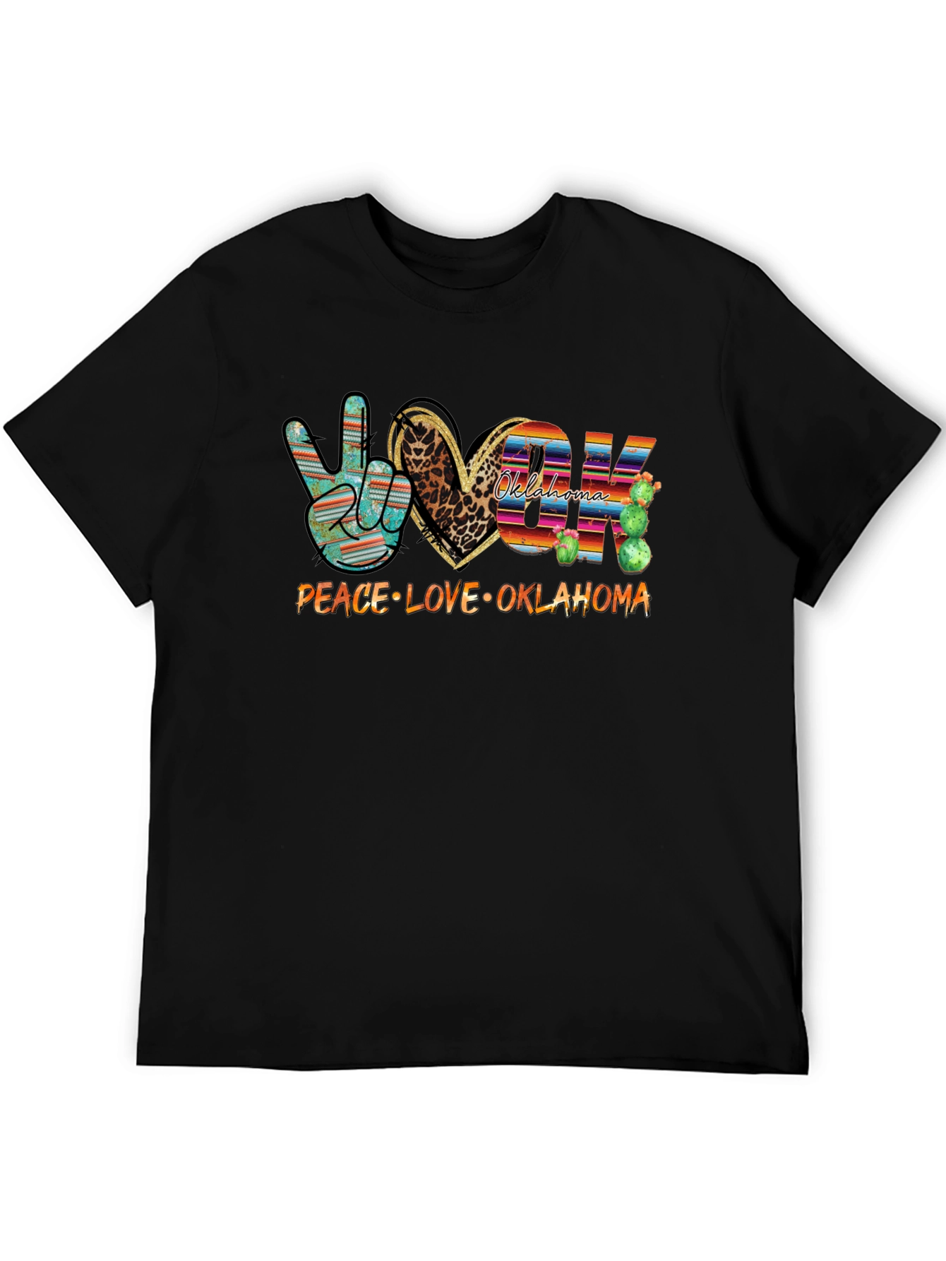 Peace Love Oklahoma Graphic Tee