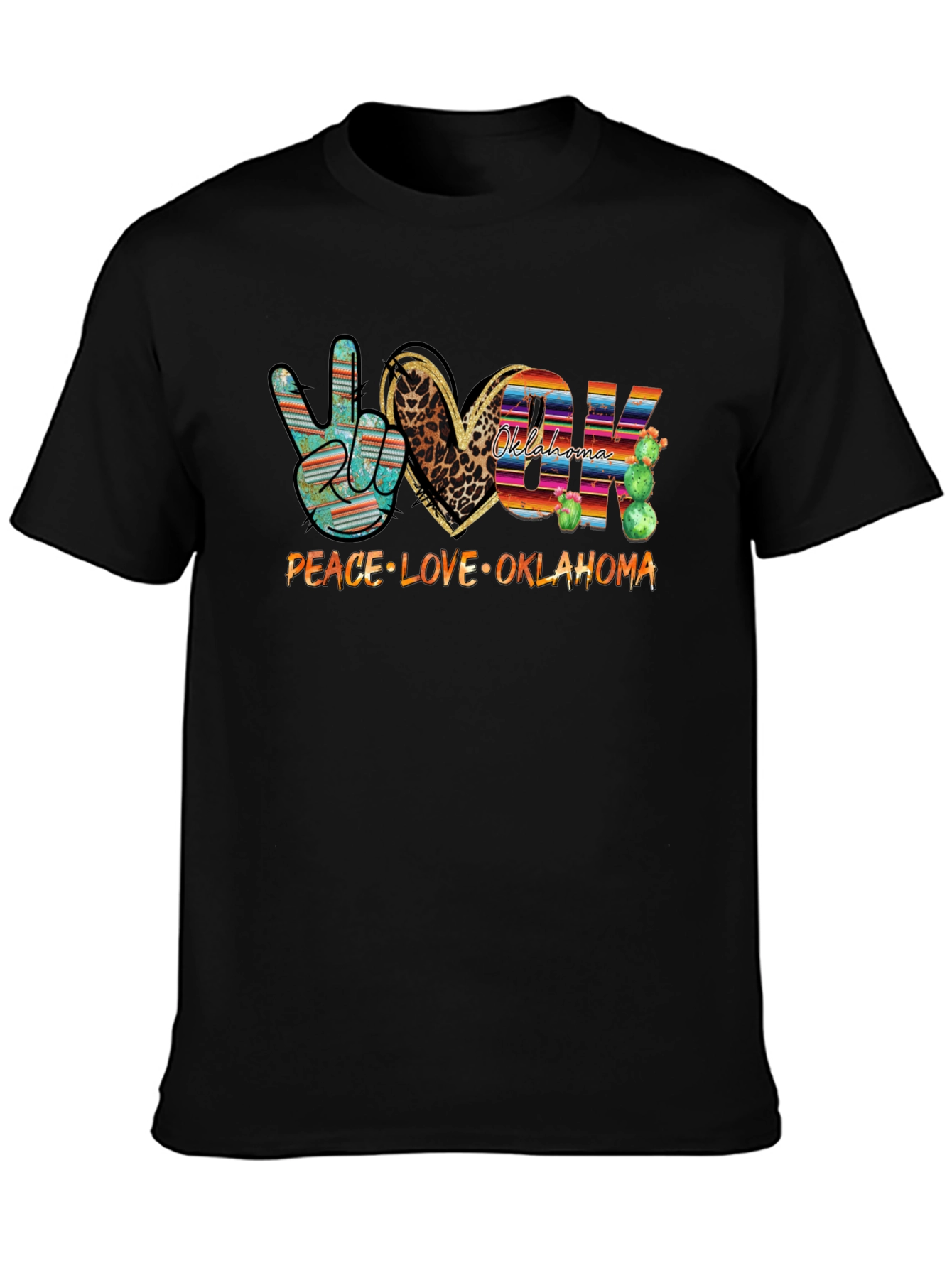 Peace Love Oklahoma Graphic Tee