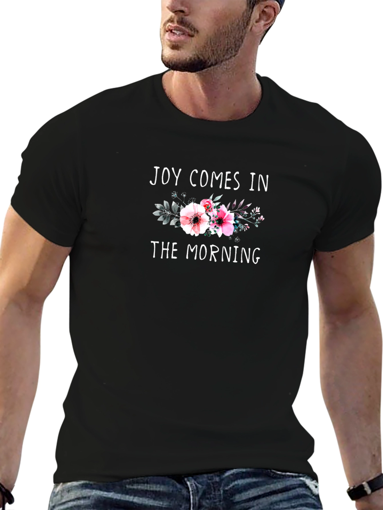 Joy Comes in the Morning Floral T-Shirt