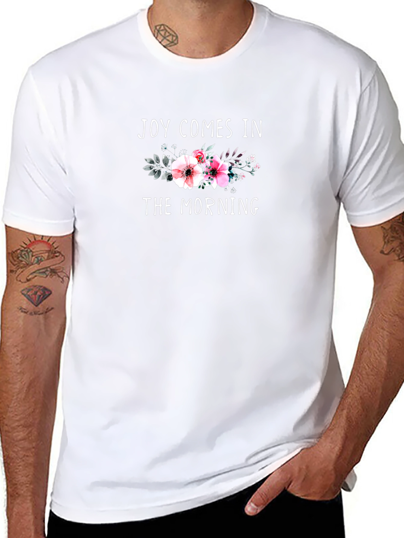 Joy Comes in the Morning Floral T-Shirt