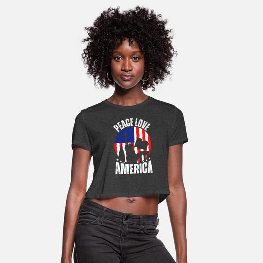 "Peace Love America Labor Day T-Shirt - Celebrate
