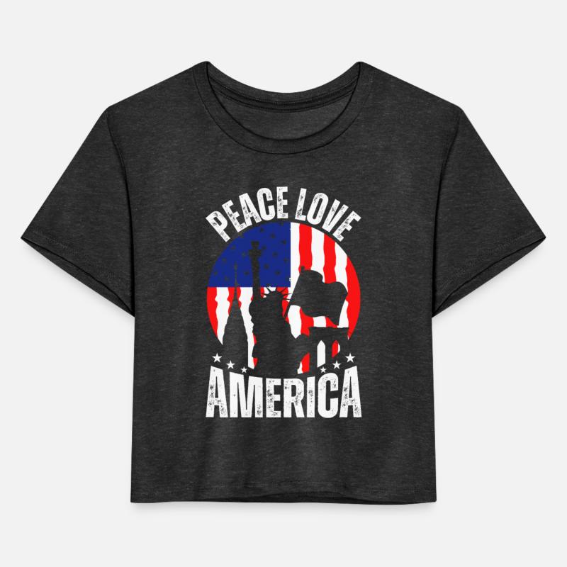 "Peace Love America Labor Day T-Shirt - Celebrate