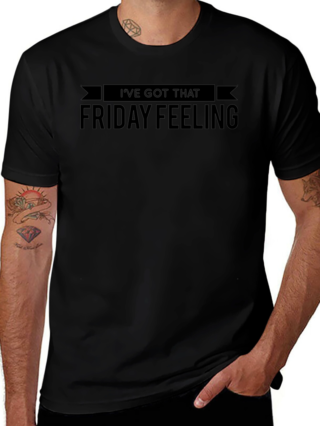 Ive Got That Friday Feeling Black T-Shirt