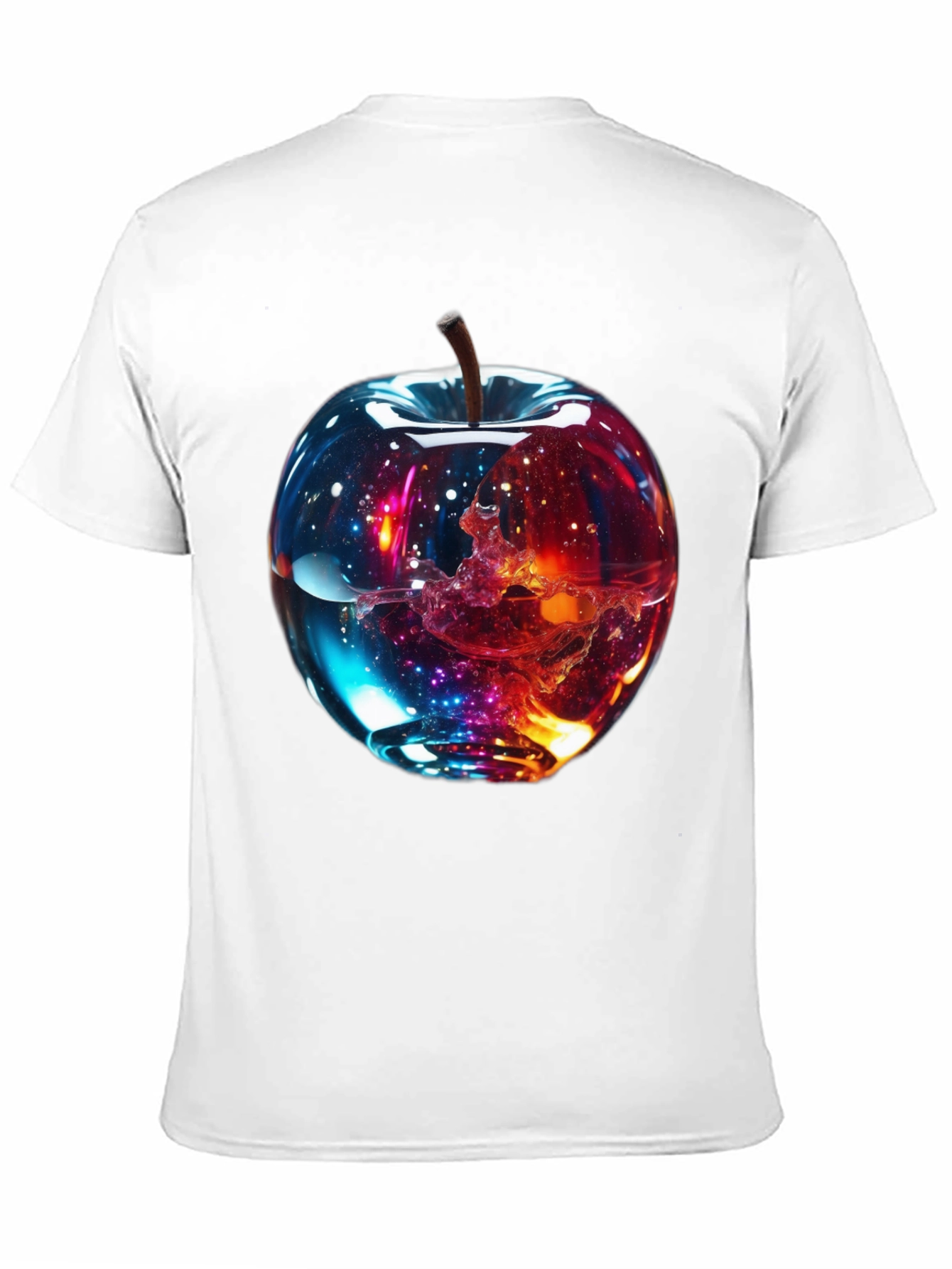 Cosmic Apple Graphic Tee - Modern Unisex Shirt