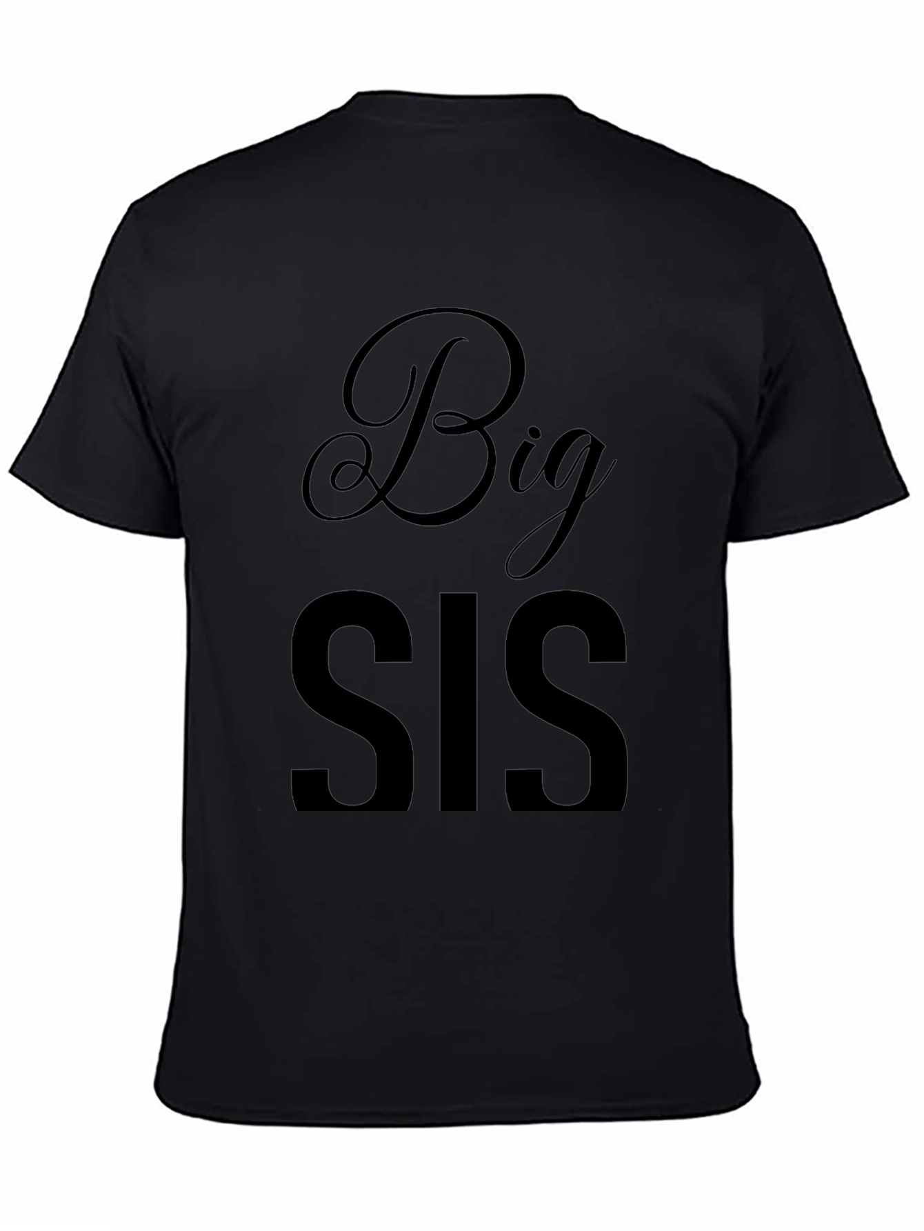 Big Sis Black Graphic Tee